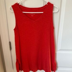 J.Jill Pima v-neck sleeveless tunic - size S